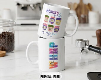 Personalized WHNP Coffee Mug, Women’s Health Nurse Practitioner Gift, Custom OB / NP Cup