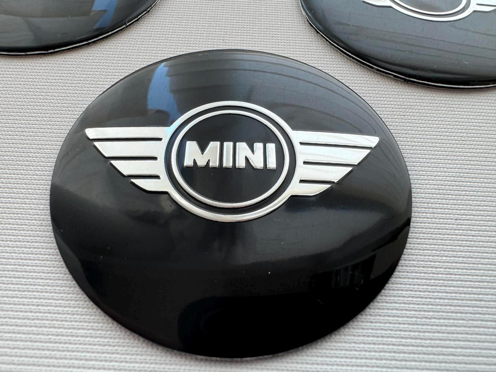 4x Radnabenkappen Für MINI - 50MM Logo Aufkleber Aluminium