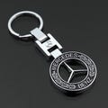 1 Piece Premium Blue/Silver or Black/Silver High Quality Mercedes Benz Metal Keychain product logo