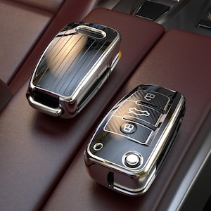 1 pièces étui à clés de voiture pour Audi tpu carbone plusieurs couleurs