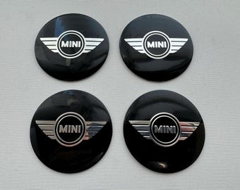 4pcs set Stickers for Wheel Center Hub Caps MINI 56mm 2.20 Inch Black Glossy Etsy