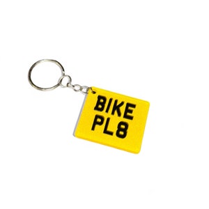 Aangepaste gepersonaliseerde 4D-sleutelhanger voor kentekenplaat - sleutelhanger aangepaste nummerplaat - cadeau nieuwe motorrijder - motoraccessoires