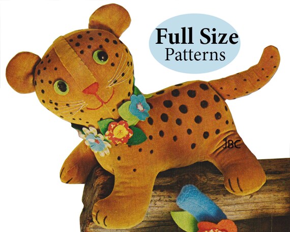 leopard stuffed animal pattern