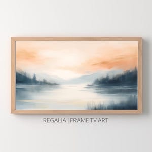 Samsung Frame TV Art | Mountain Sunset | Digital TV Download