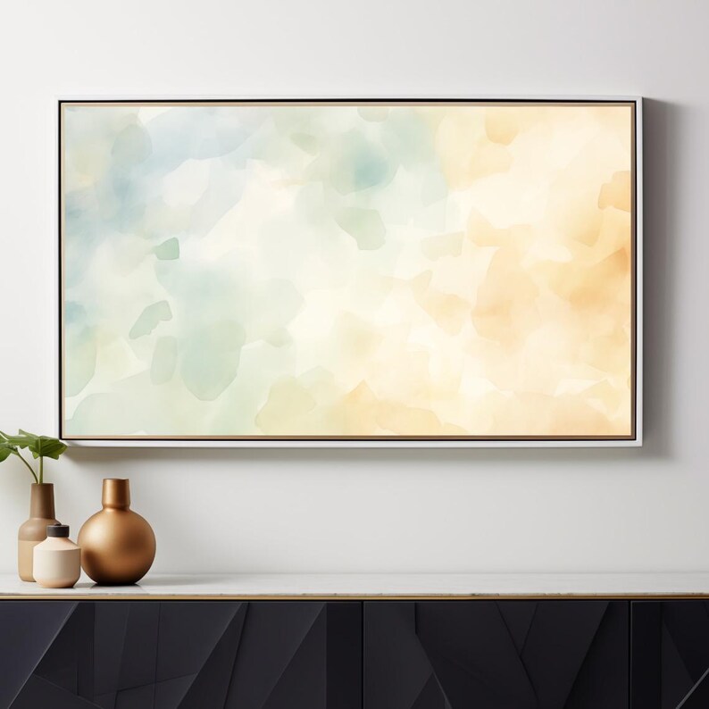 Samsung Frame TV Art Abstract Watercolor Digital TV Download Etsy