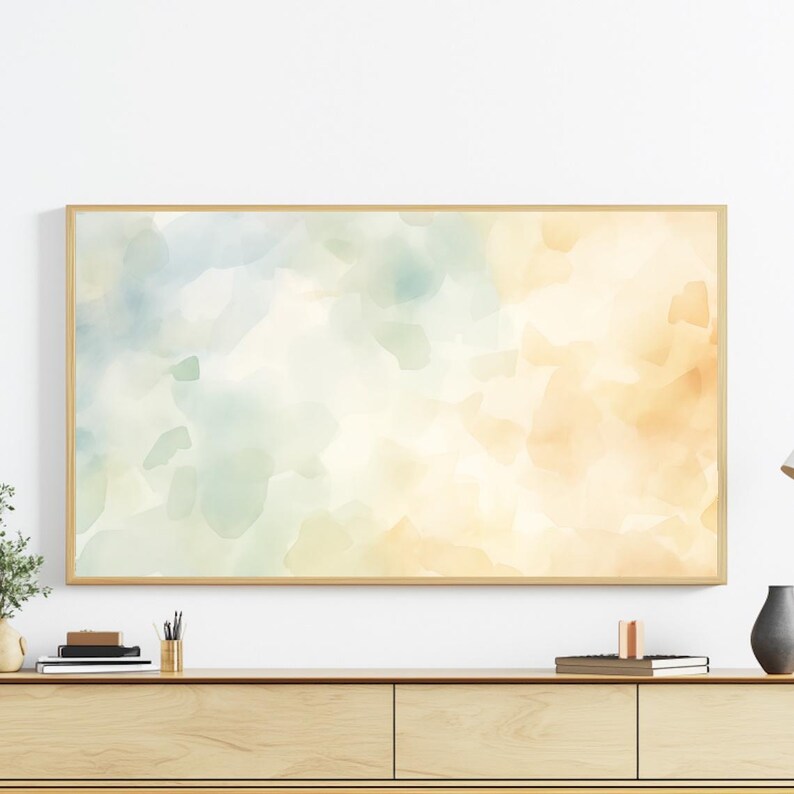 Samsung Frame TV Art Abstract Watercolor Digital TV Download Etsy