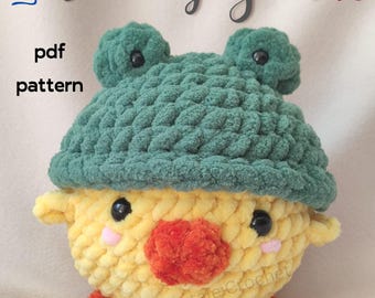 Ente mit Froschmütze Häkelanleitung: Easy Amigurumi (PDF)