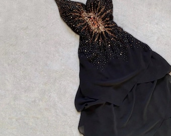 Vintage Sue Wong Gold and Tan Beaded Detail Lace Trim Tight Fitting Mid-length Cocktail Dress - Etsy Vintage Sue Wong Gold and Tan Beaded Detail Lace Trim Tight Fitting Mid-length Cocktail Dress - Etsy