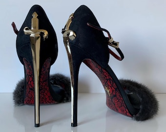 Vintage Cesare Paciotti Lady Blade High Heel Shoes, Heels, Sandals