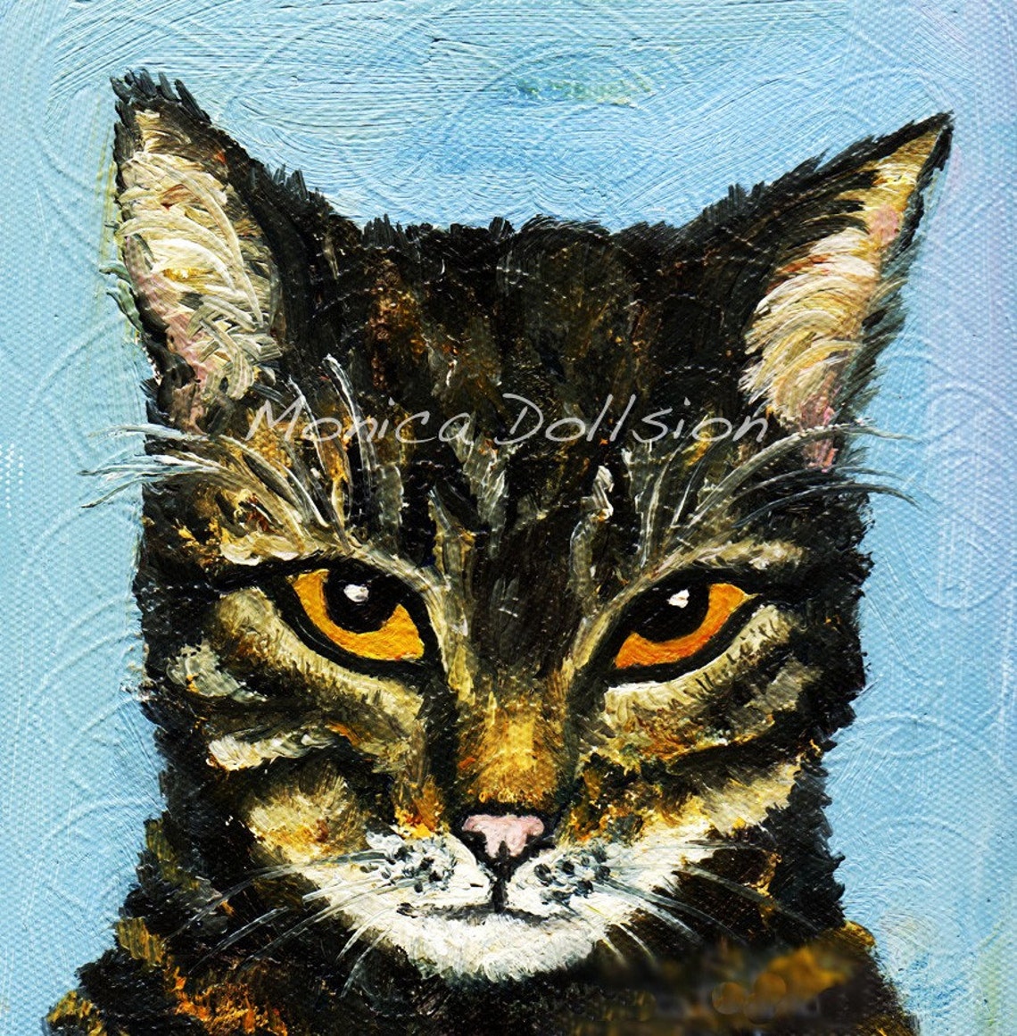 Custom Hand Painted Pet Portraits From Photo Etsy