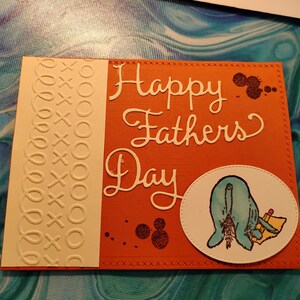 Feliz día del padre Tarjeta hecha a mano con Winnie the Pooh, Eeyore y Tigger
