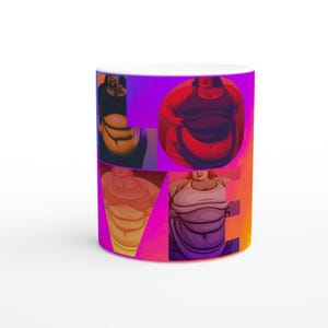 LOVE Mug Celebrating Curves & Confidence – 11oz Durable Ceramic, Vibrant Print, Microwave and Dishwasher Safe, Body Positivity Mug