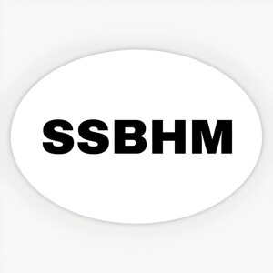 Vinylsticker SSBHM Body Positive | Sticker curvy empowerment, waterdicht, duurzaam, zelfliefde, vetacceptatie, 2 7/8"
