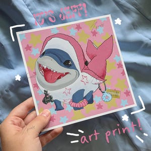 Jeff the Land Shark Art Print