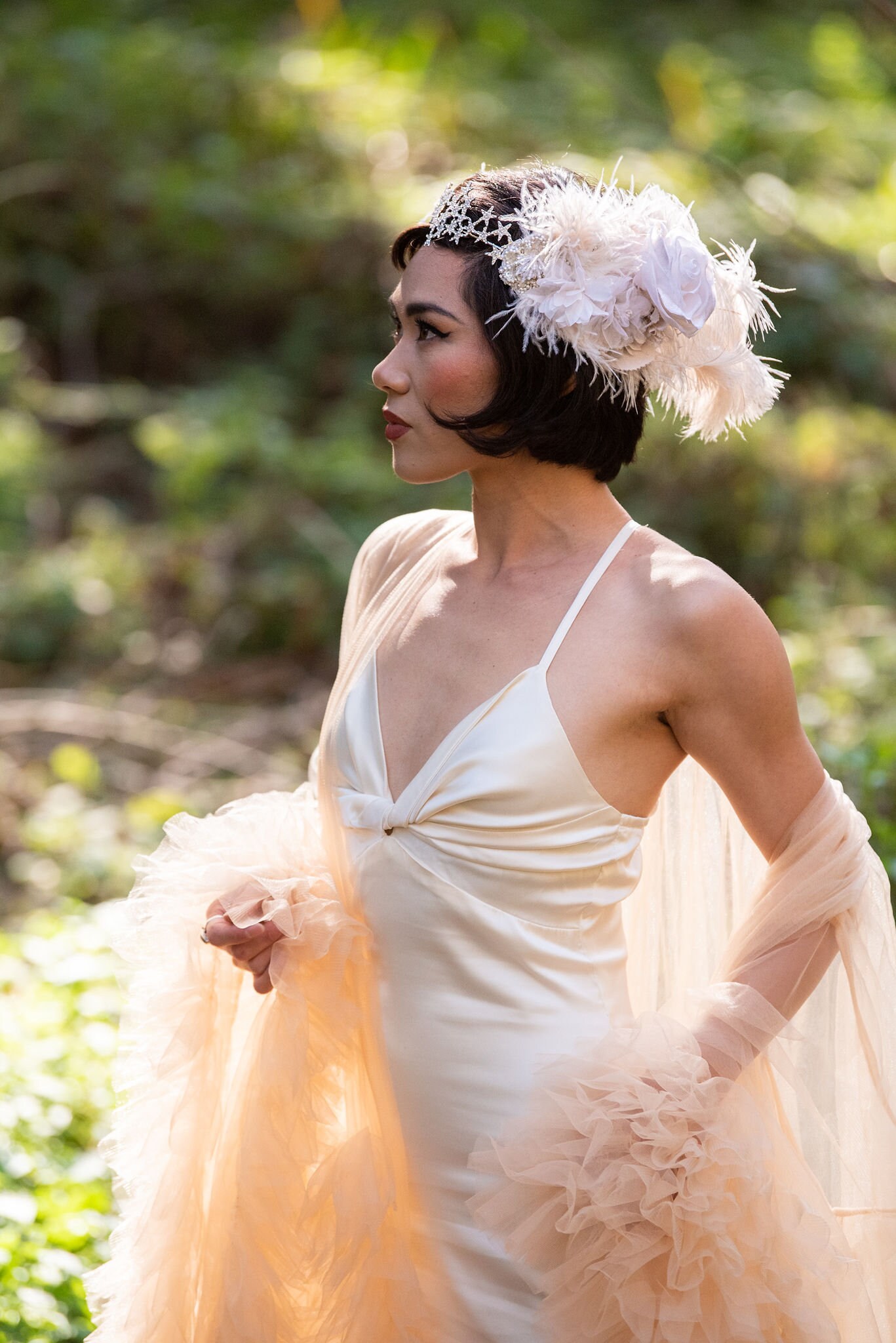 Vintage Ostrich Feather Headband - Etsy display picture 1