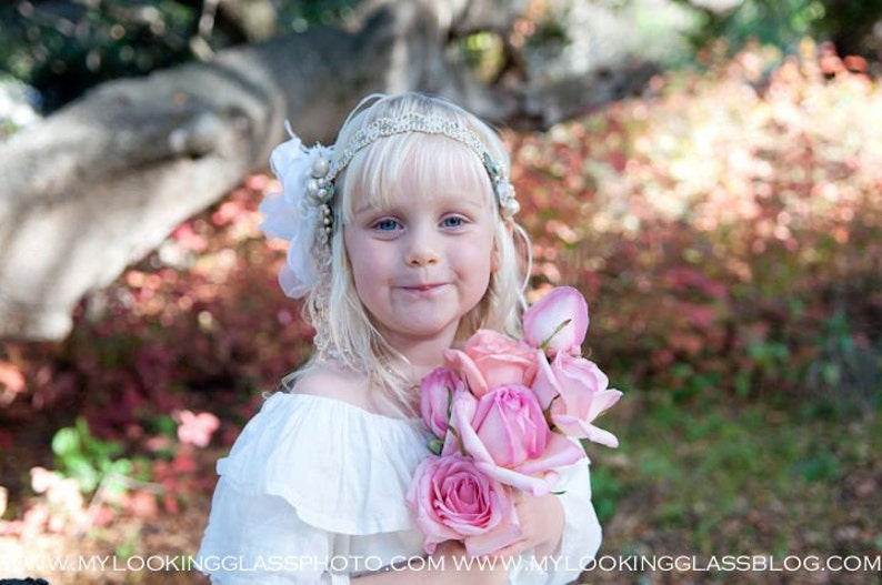 The Mini Alana Headdress by Kat Swank. Custom Made to Order, Vintage Materials Your Colors A head piece fit for a Princess. image 3