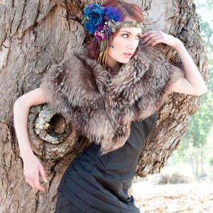 Made to Order The Joanna Headdress by The House of Kat Swank Vintage Materials, your colors image 2