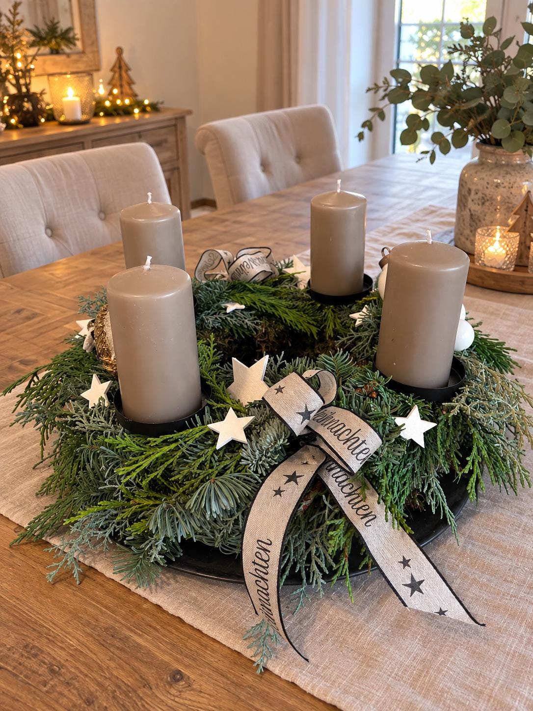 Adventskranz eukalyptus