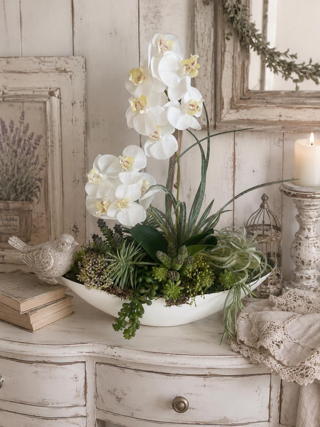 Orchid table centerpiece