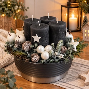 Künstlicher adventskranz ohne kerzen