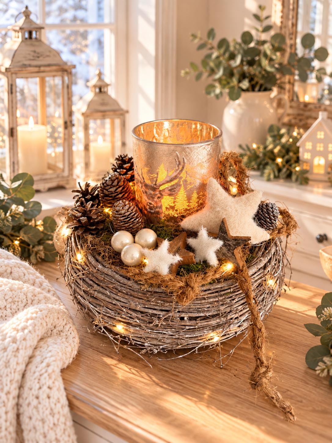 Teelichtglas weihnachten advent