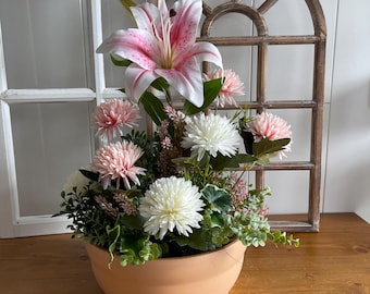 2 Pz Vaso Da Fiori Secchio Di Latta Per Composizioni Floreali Di Fiori Con Fiore Artificiale