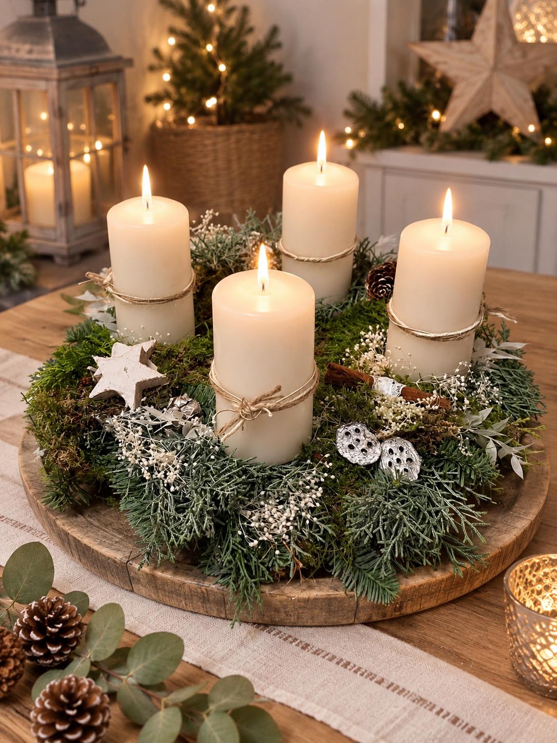 Adventsgesteck treibholz