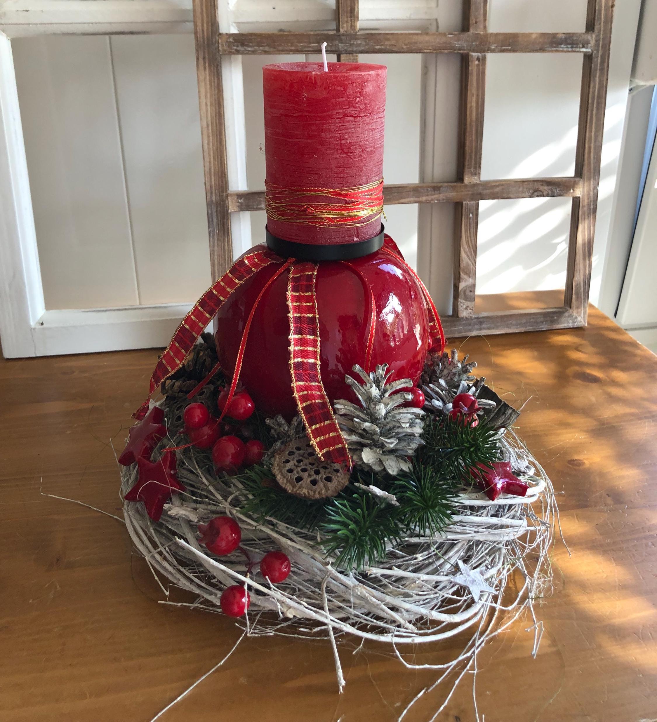 Adventsgesteck knstlich - Etsy.de
