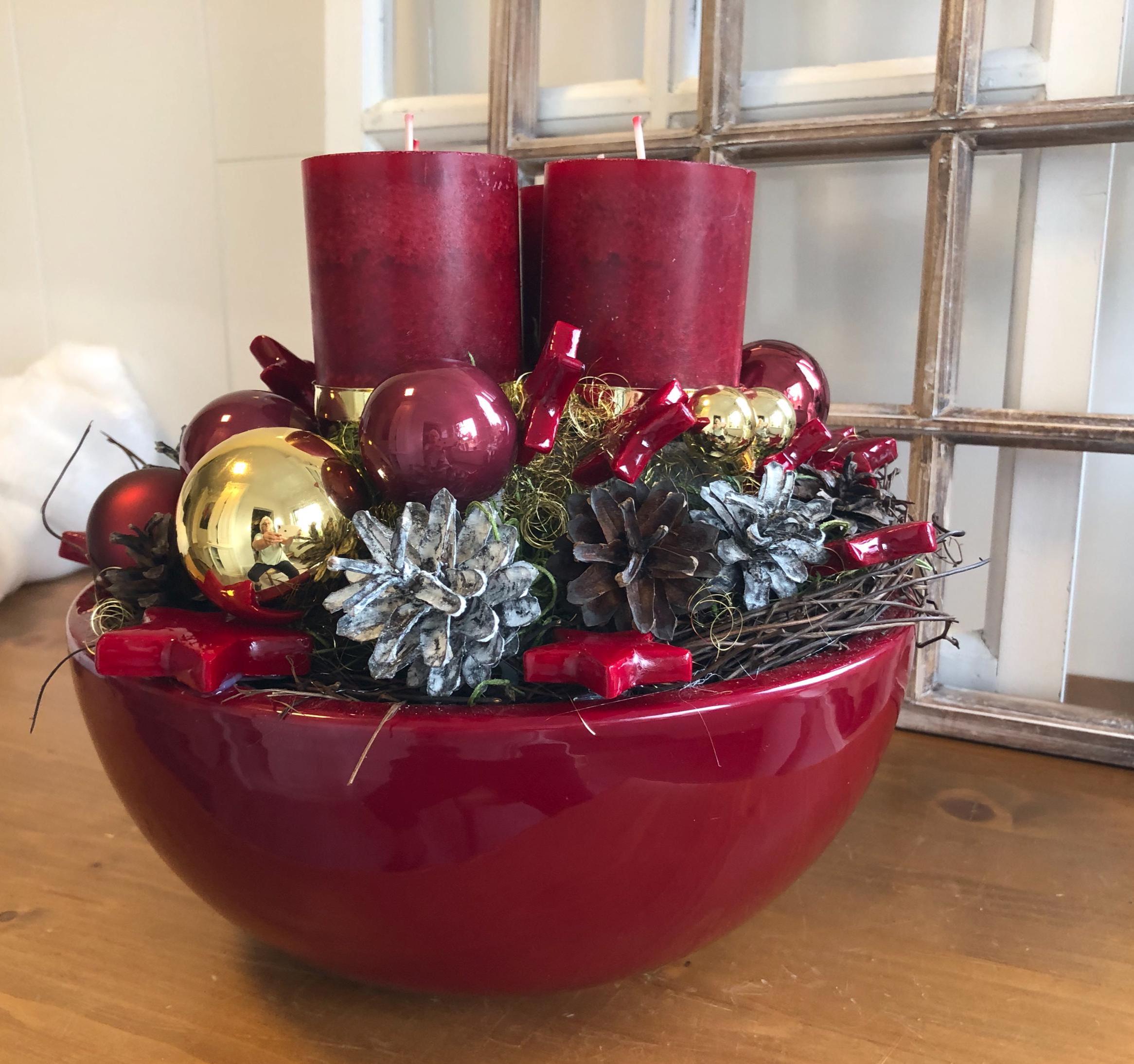 Weihnachtsgesteck knstlich - Etsy.de