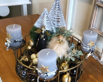 Kranz Rohling zum Aufhängen Decke Korbkranz Adventskranz Küchenkranz