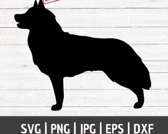 Dog Silhouette, Siberian Husky SVG, Dog SVG, Husky Cutting File, Printable Animal Art, Husky Clipart, Laser Cut, Files For Cricut Husky DXF