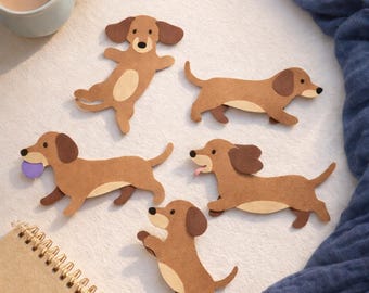 Dachshund Dog Clipart Svg Cricut Dog Svg 3d Craft Cricut Dachshund Wiener Dog Dachshund Handmade DIY Craf Layered Dog svg Cricut Dog Svg