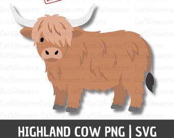 Highland Cow SVG Layered 3D Cricut File | Farm Animal svg| Papercut Template | PNG Download | DIY Craft Decor | Layered Files For Cricut