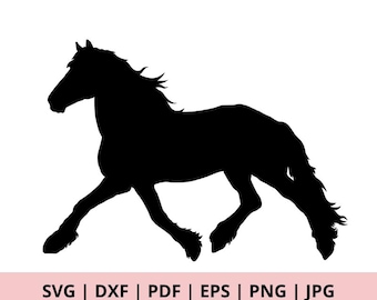 Horse Running Silhouette, Horse SVG, Horse Shirt, Cricut File, Cricut Design, Digital Download, Files For Silhouette, SVG Shirt