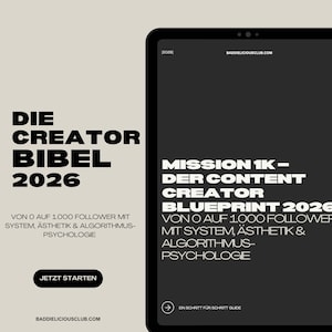 Content Creator Guide 2026 – From 0 to 1K Followers | Instagram Growth | Social Media Strategy | Algorithm & Branding Blueprint