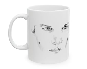 Caneca de cerâmica "Rivalidade Acirrada" de Ilya Rozanov