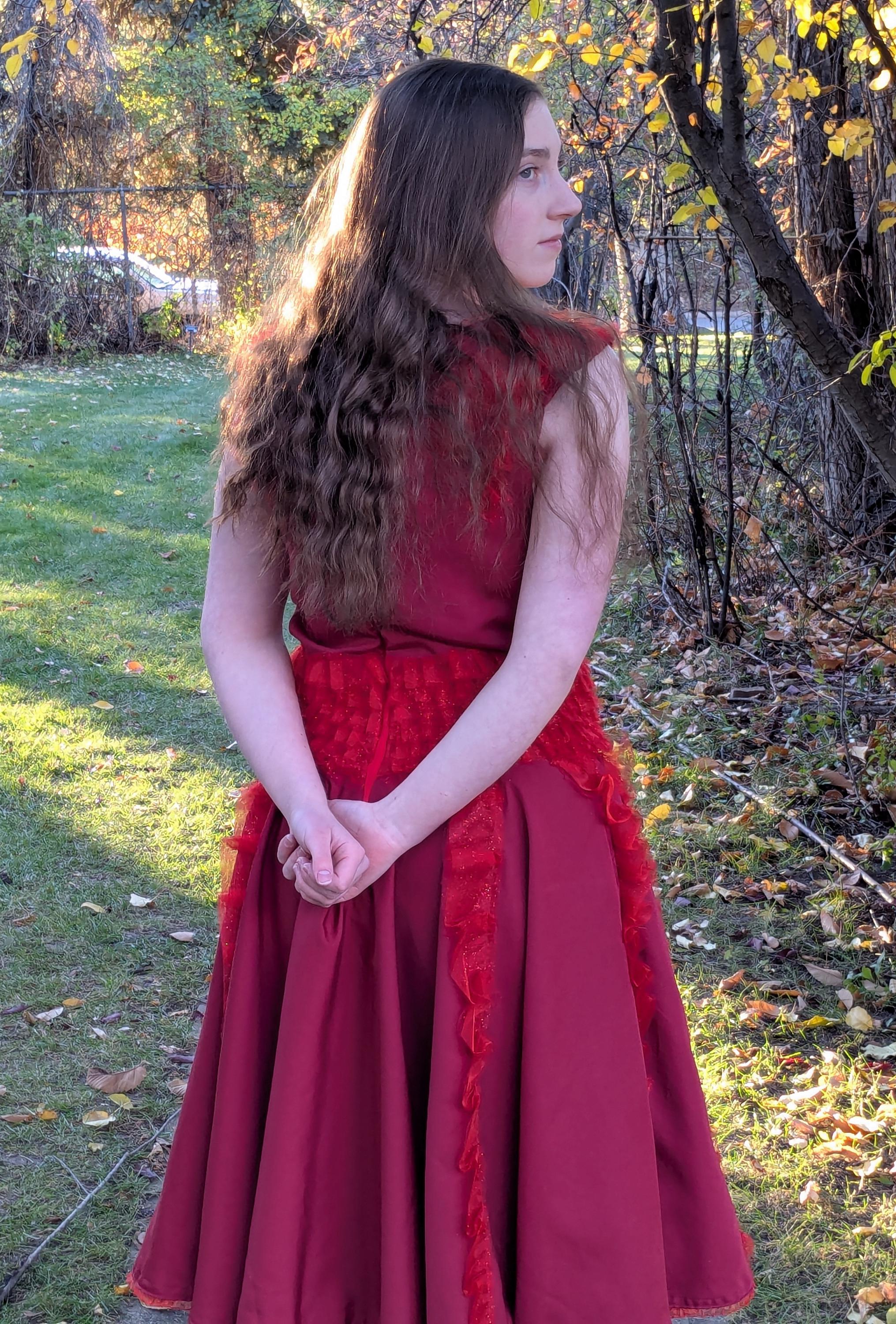 harry potter hermione red dress Hermione Granger red dress Harry Potter Deathly Hallows cosplay costume