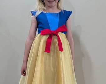 Kids Custom-Made Live Action Snow White Dress, Costume, Dress-up, Affordable and High Quality