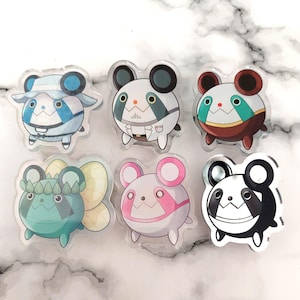 Steins;Gate Upa Pins Collection -MetalUpa, Forest Fairy, Mayuri, Okabe, Kurisu |Science Adventure Series Akryl, Metall, Skimrande Pins SciADV