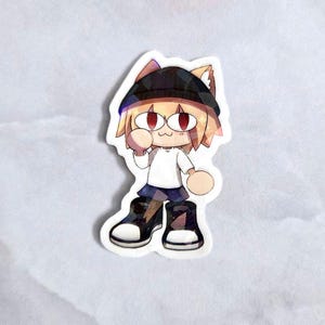 Neco Arc sticker big shoes drip and Beanie| neko arc, melty blood, arcueid brunestud sticker, type moon, tsukihime, carnival phantasm