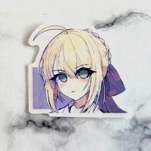 Saber /Artoria Pendragon FGO sticker| , melty blood, arcueid brunestud sticker, type moon, tsukihime, grand carnival phantasm,FSN ,Fate