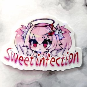 Süße Infektion Vinyl Holo Aufkleber - Tenshi kawai, menhera Yami kawaii jirai kei Gurokawa Angel Spritze cute krank
