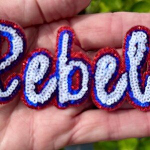 Vintage Ole Miss Rebels Colonel Reb Iron On Patch – Embroidered 3.5" X 3" For Jackets & Bags