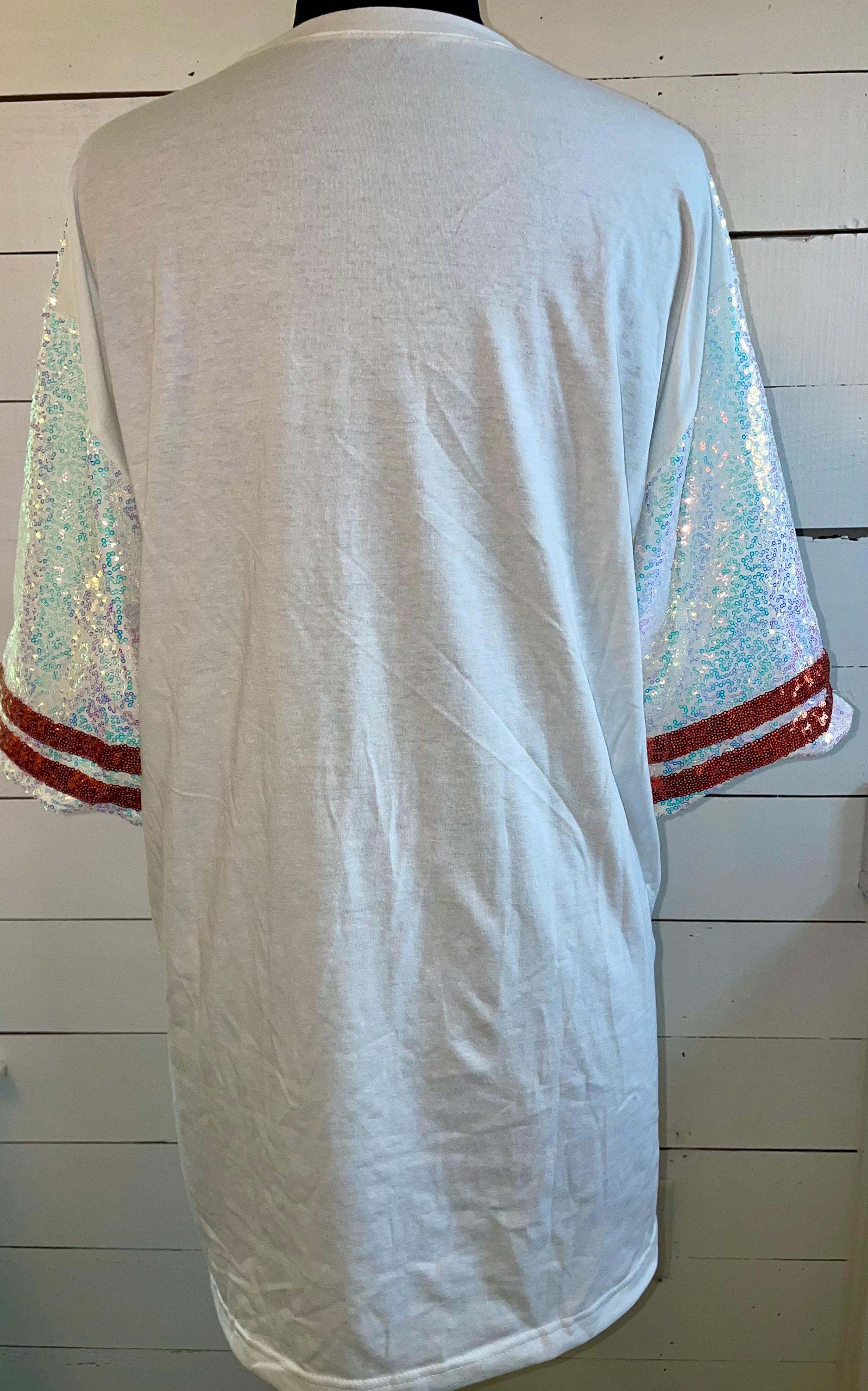 Iridescent Sequin Football Jersey Dress: Game Day Tailgate Attire - Etsy