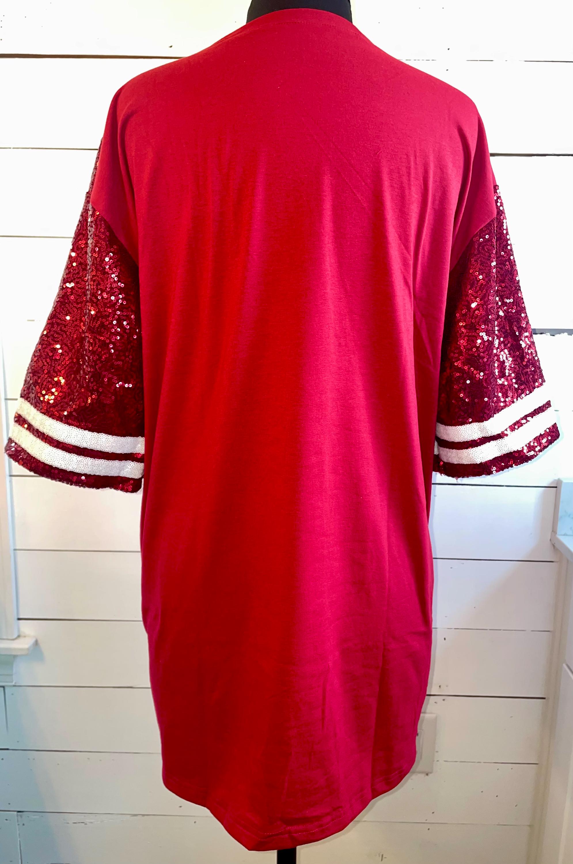 Sequin football jersey dress sale