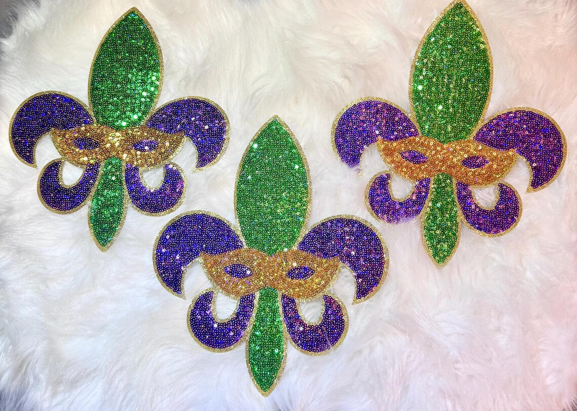 Fleur De Lis Sequin Mardi Gras Tutu