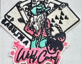 Wild Card Bügelbild: Cowgirl Trucker Hut Applikation