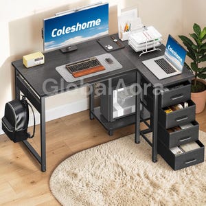 May include: A white ceramic mug with a black handle and the text "But First, Coffee" in a black, handwritten-style font. The mug is on a white surface.