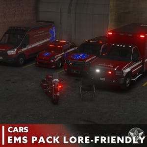 FiveM | Pack de voitures EMS adapté aux traditions | VOITURE | Haute qualité