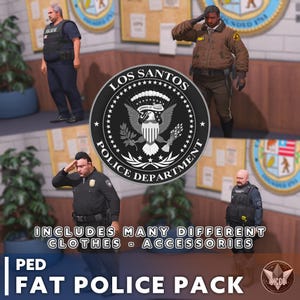 FiveM | 4 FAT POLICES | PED | High Quality